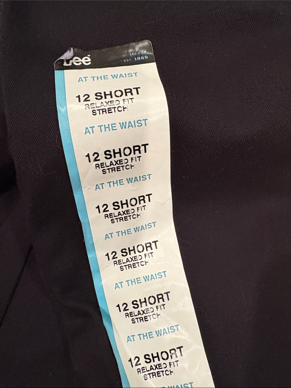 NWT Lee Straight Leg Pants, Black, Slims You, Plain Front, Relaxed Fit, 12S - Picture 8 of 12